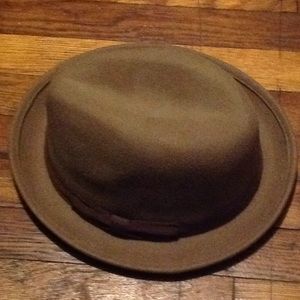 Tan Wool Fedora one size fit all